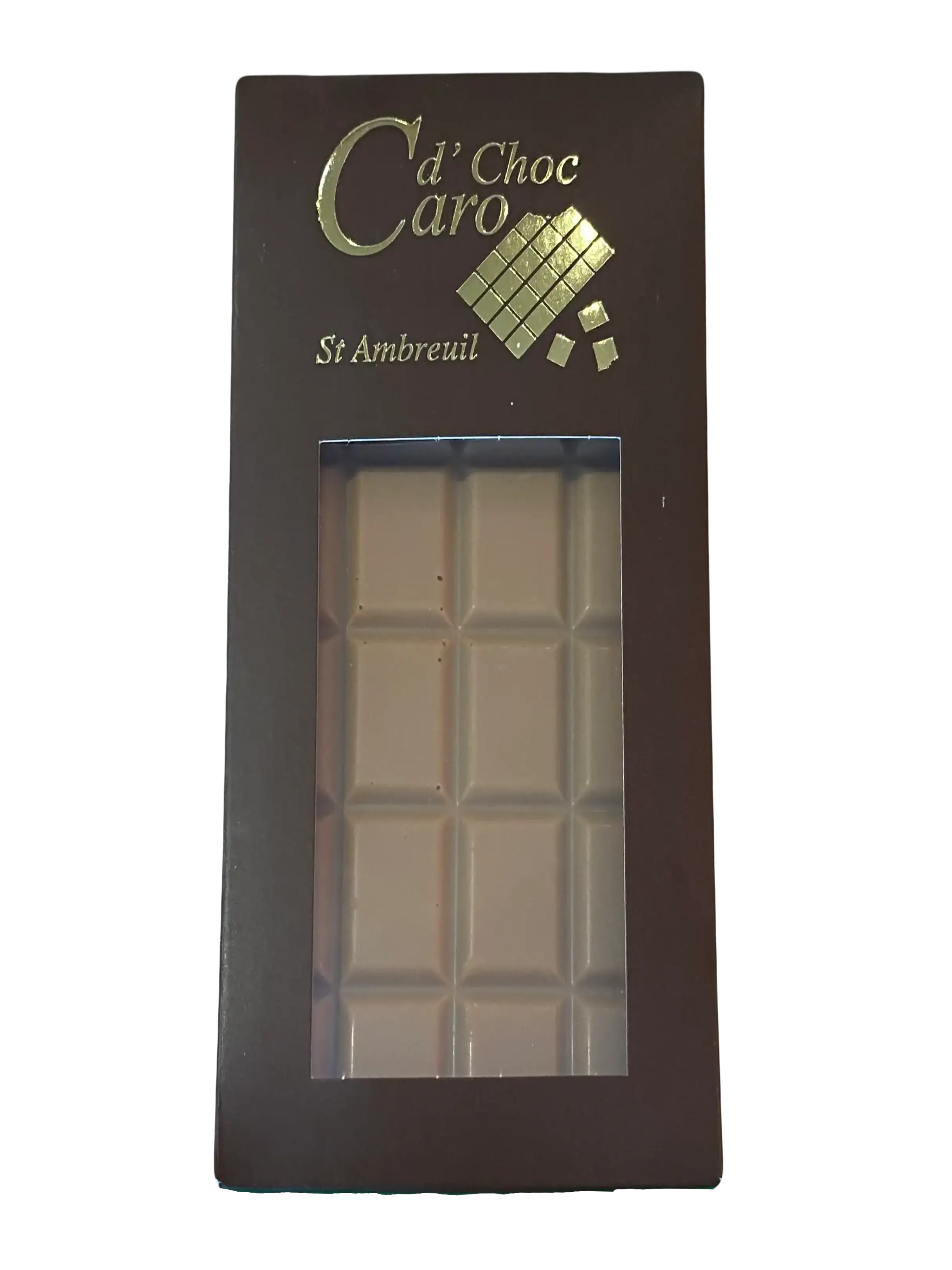 Tablette chocolat caramel de Caro d'Choc, savoureux mélange