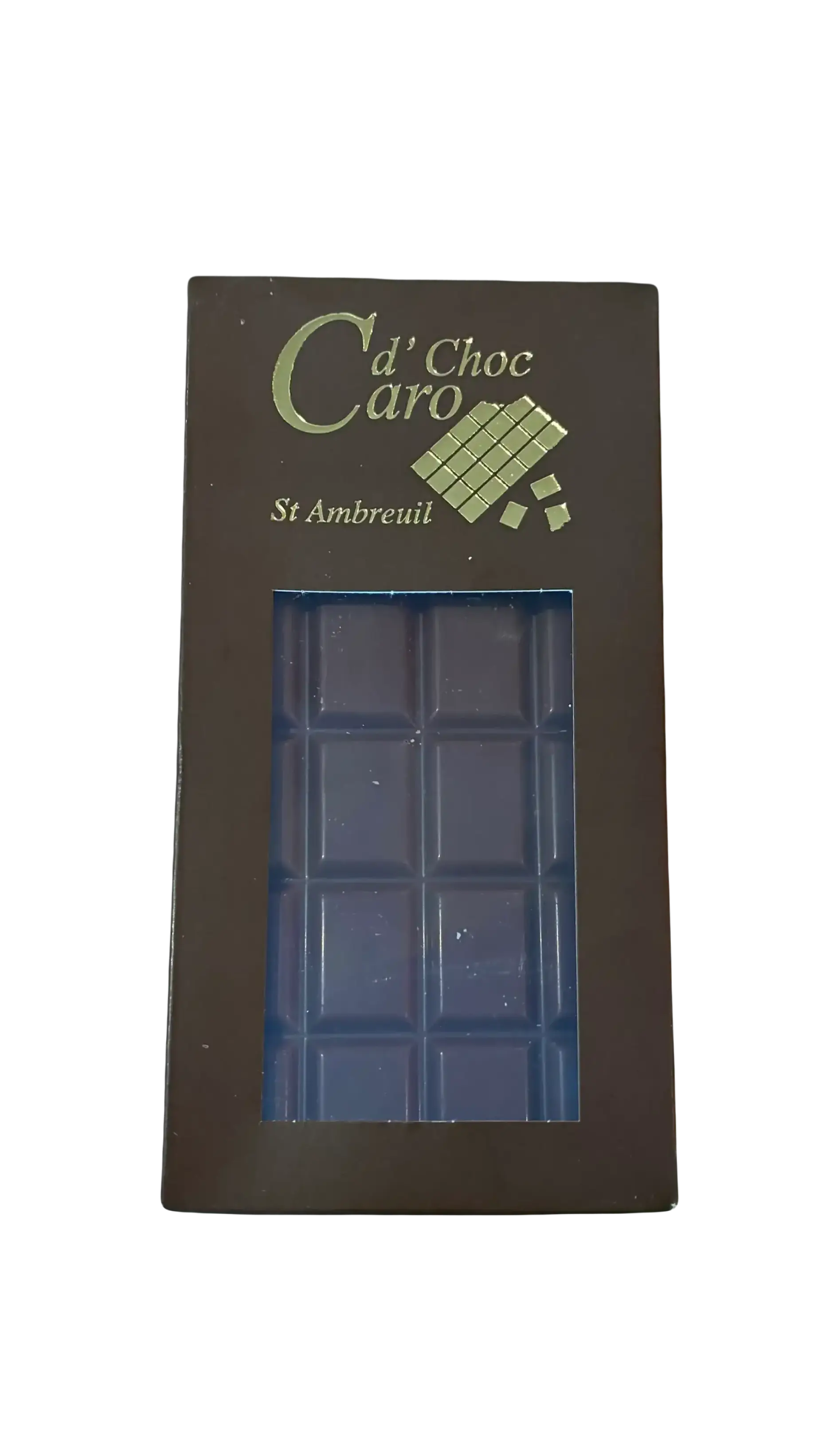 Tablette chocolat au lait de Caro d'Choc, doux et onctueux