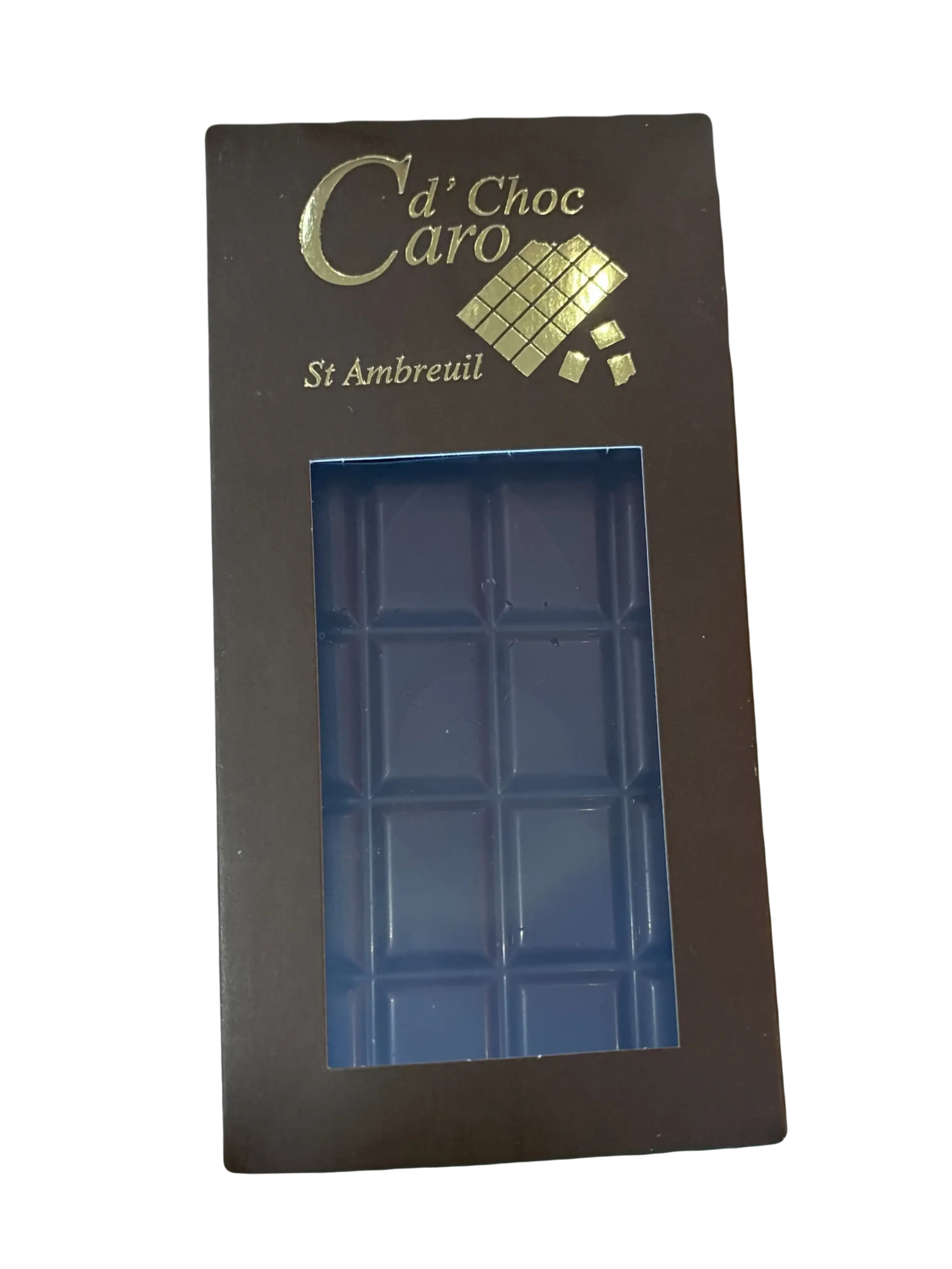 Tablette chocolat noir de Caro d'Choc, un chocolat intense